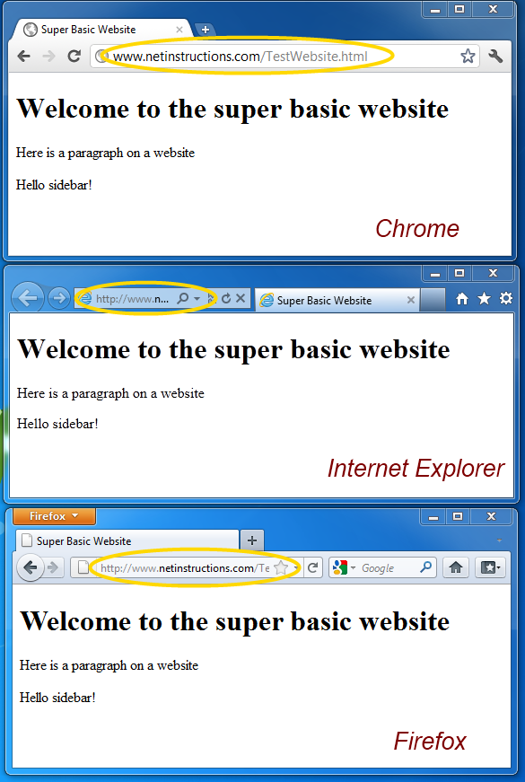Comparing web browsers